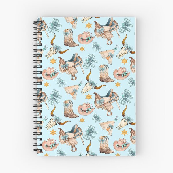Item preview, Turquoise cowgirl western pattern designed and sold by MistyLakeArt.
