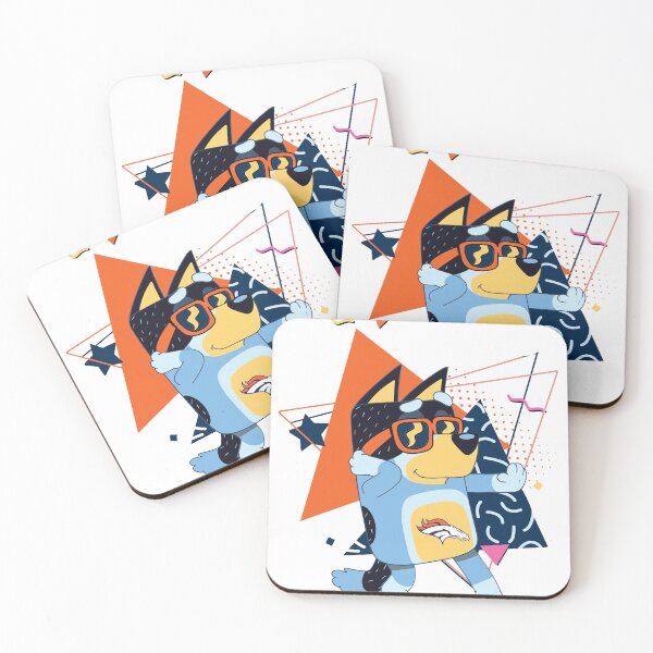 Item preview, Dab BlueyDog Glasses Geometric Broncos  designed and sold by rathilbruniy.
