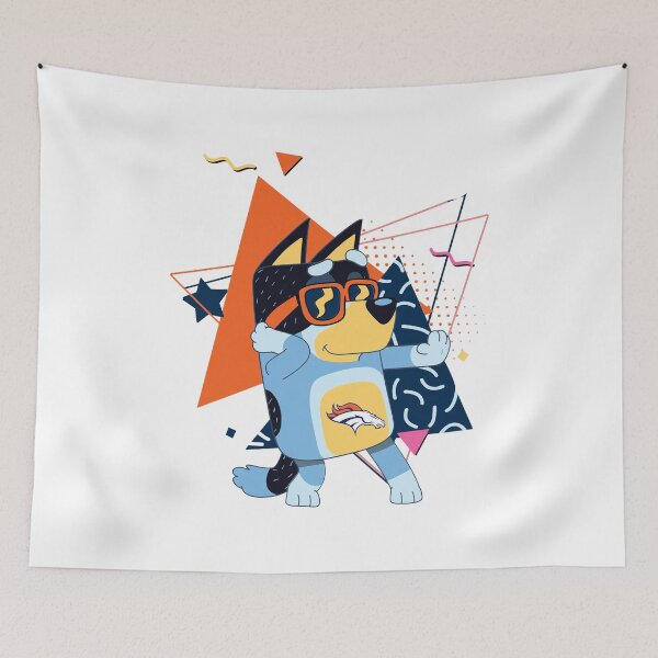 Item preview, Dab BlueyDog Glasses Geometric Broncos  designed and sold by rathilbruniy.