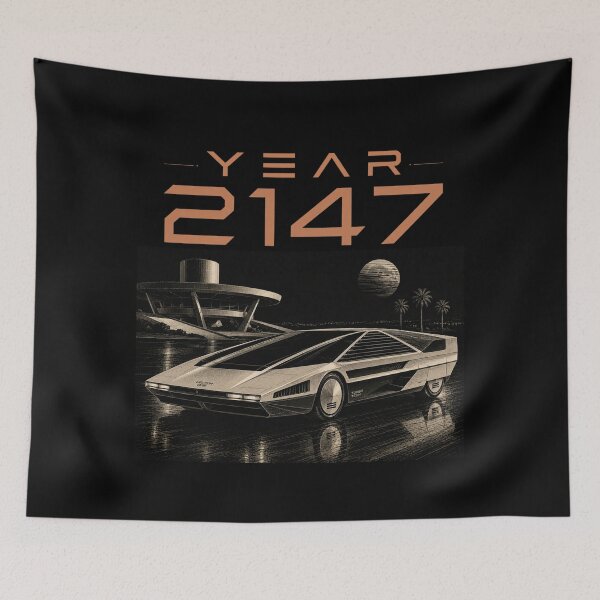 Item preview, Year 2147 Futuristic Cyberpunk Sci-Fi Streetwear  designed and sold by TEEJAMBOREE.