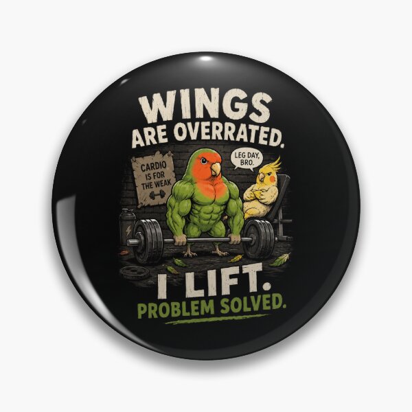 Item preview, Lift Peck Repeat – Funny Muscular Bird Gym T-Shirt designed and sold by DogLord.