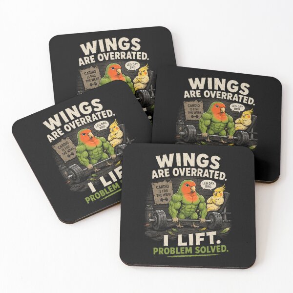 Item preview, Lift Peck Repeat – Funny Muscular Bird Gym T-Shirt designed and sold by DogLord.
