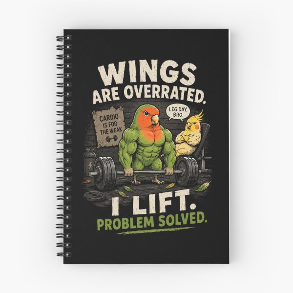 Item preview, Lift Peck Repeat – Funny Muscular Bird Gym T-Shirt designed and sold by DogLord.