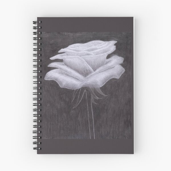 Item preview, Black and white rose designed and sold by lavenderXblue.