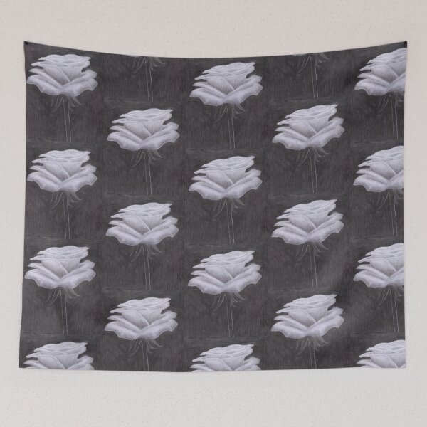 Item preview, Black and white rose designed and sold by lavenderXblue.