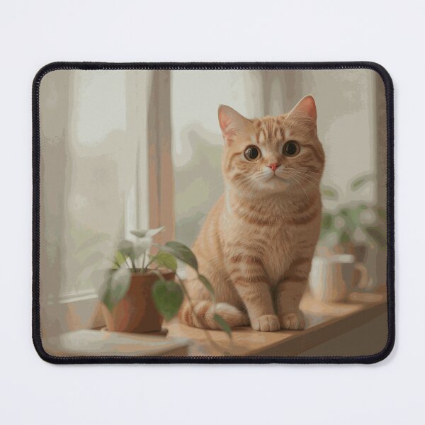 Item preview, Cozy Orange Tabby Cat by the Window designed and sold by MiloCarver.