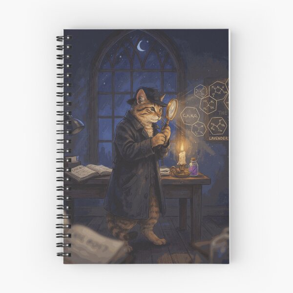 Item preview, Detective Cat Investigating the Scent of Truth designed and sold by MiloCarver.