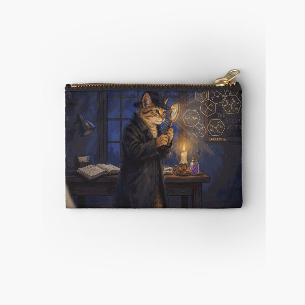 Item preview, Detective Cat Investigating the Scent of Truth designed and sold by MiloCarver.