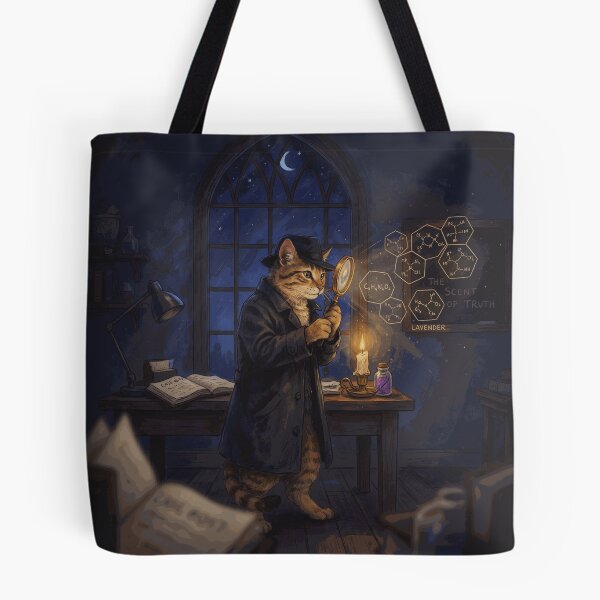 Item preview, Detective Cat Investigating the Scent of Truth designed and sold by MiloCarver.
