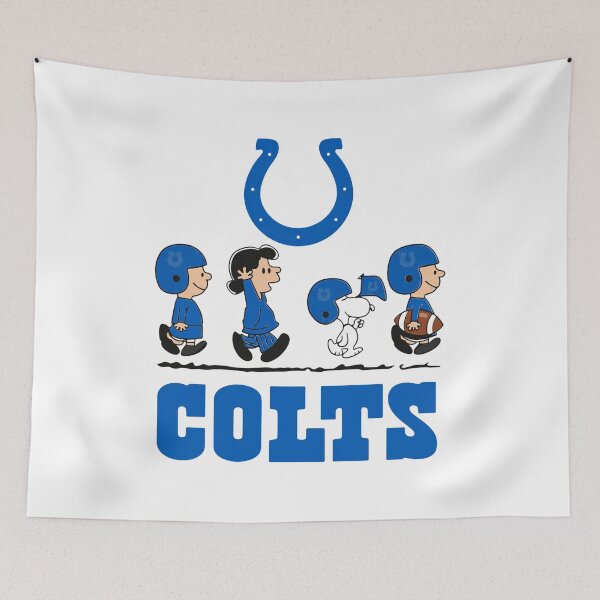 Item preview, Colts Blue Team Cartoon Friends Football designed and sold by baresddeidago.
