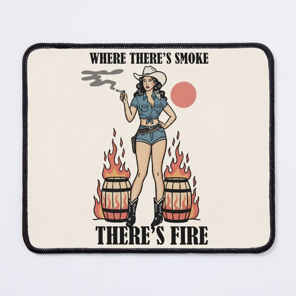 Item preview, Vintage Cowgirl Where There's Smoke, There's Fire designed and sold by legendaryskins.