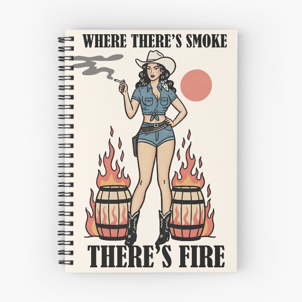 Item preview, Vintage Cowgirl Where There's Smoke, There's Fire designed and sold by legendaryskins.