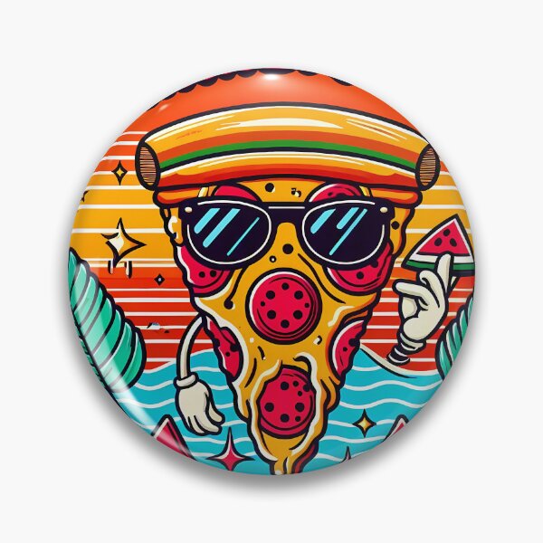 Item preview, Summer Vibes Always Extra Cheesy Funny Pizza Lover Tee designed and sold by SivaStudios.