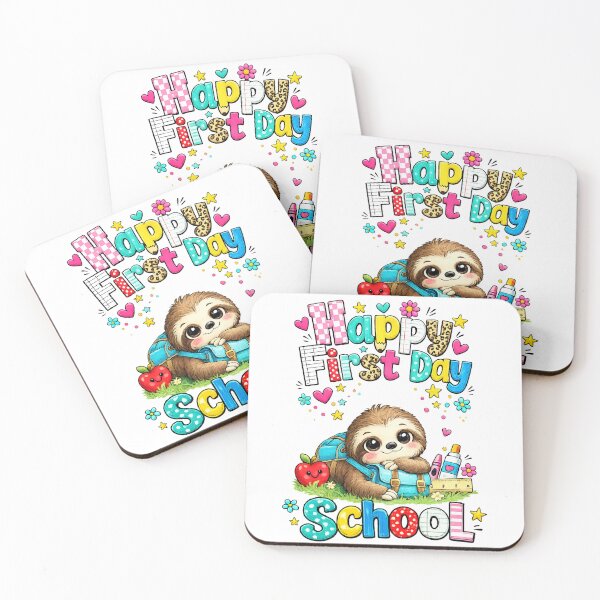 Item preview, Happy First Day Of School Cute Sloth Teachers Students designed and sold by QuiteOrbit.