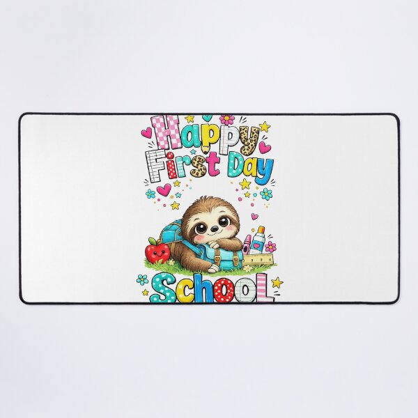 Item preview, Happy First Day Of School Cute Sloth Teachers Students designed and sold by QuiteOrbit.
