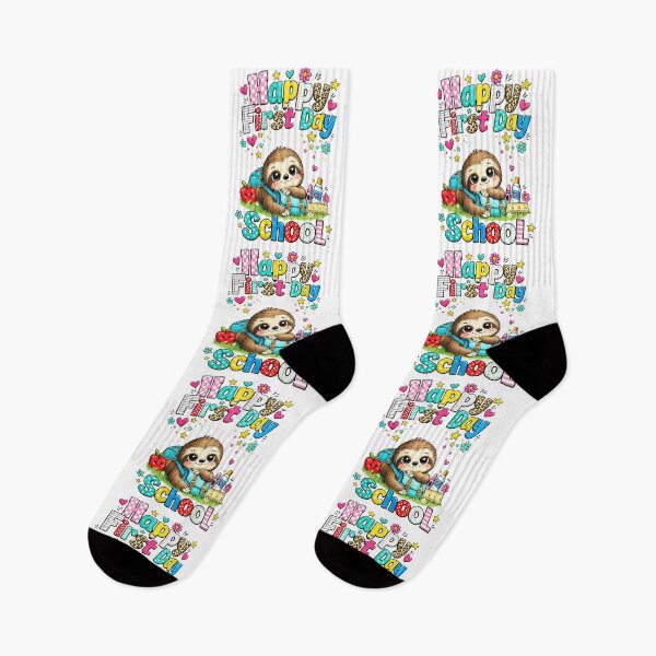 Item preview, Happy First Day Of School Cute Sloth Teachers Students designed and sold by QuiteOrbit.