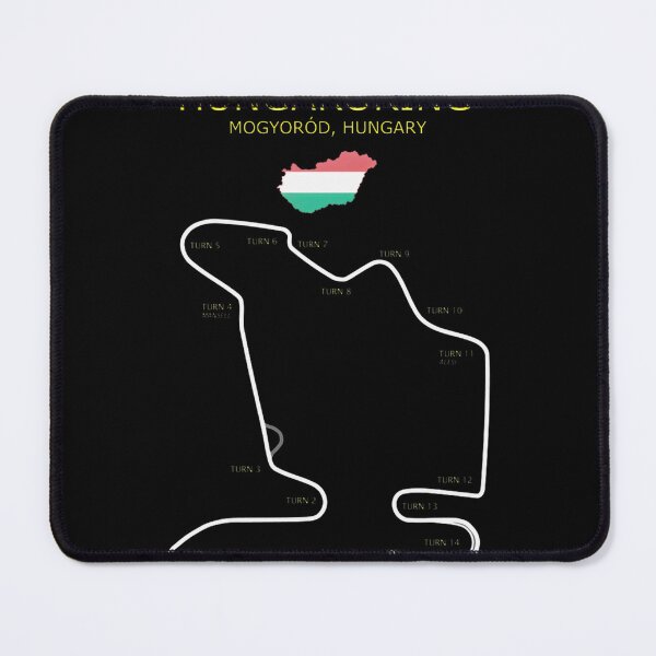 Item preview, Hungaroring Circuit Map Hungary F1 Race Track designed and sold by vallinda.