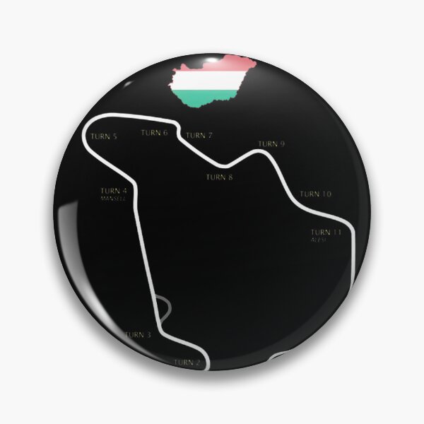 Item preview, Hungaroring Circuit Map Hungary F1 Race Track designed and sold by vallinda.