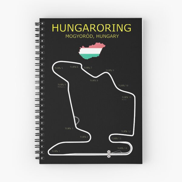 Item preview, Hungaroring Circuit Map Hungary F1 Race Track designed and sold by vallinda.