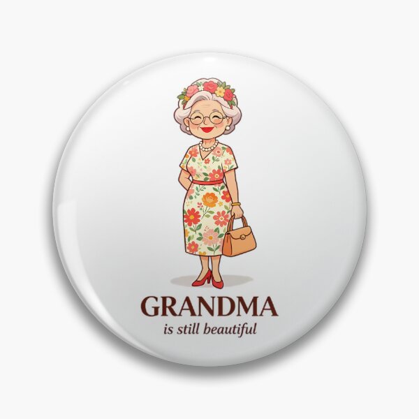 Item preview, Grandma is Still Beautiful — Floral Elegant Grandma designed and sold by Bondingbonding.