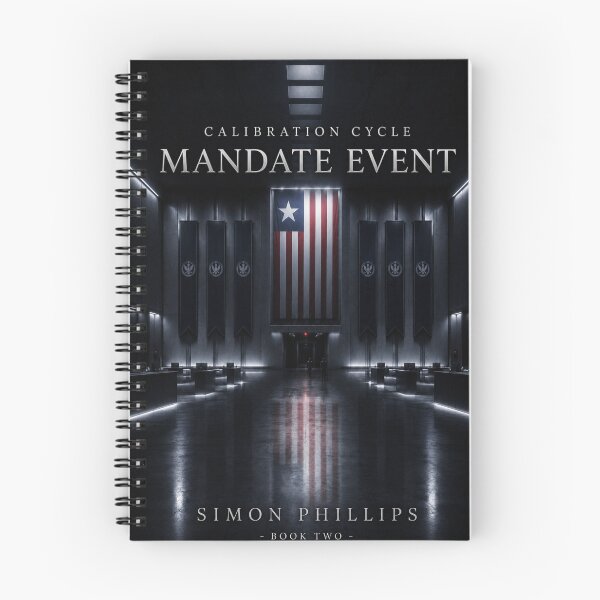 Item preview, Calibration Cycle: Mandate Event Book Cover | Dystopian Political Sci-Fi Alternate History Art designed and sold by Element Horizon Studio.