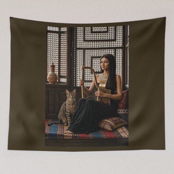 Item preview, Ancient Egyptian Singer in Old Cairo Arabesque Sanctuary designed and sold by TuyaArts.