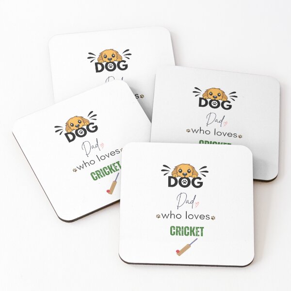 Item preview, Dog Dad Who Loves Cricket designed and sold by PawFitt.