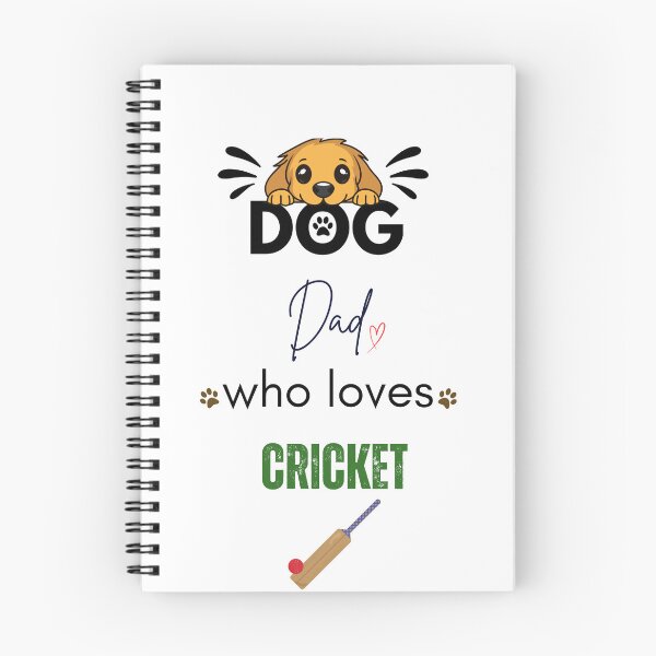 Item preview, Dog Dad Who Loves Cricket designed and sold by PawFitt.
