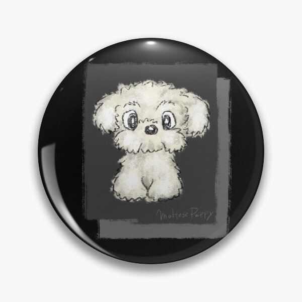 Item preview, Sketch of a Maltese designed and sold by Toru Sanogawa.