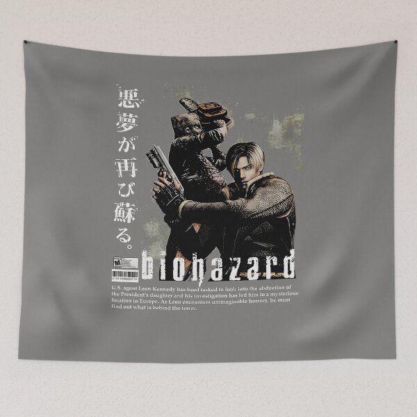 Item preview, Resident Evil 4 Leon Kennedy Shirt, Vintage Biohazard Survival Horror Graphic Tee, Japanese Horror Gaming Design, Retro Gamer Gift designed and sold by Phirivey.