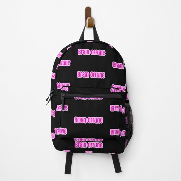 Item preview, Brain Offline, Pink Outline Typography designed and sold by Memes N Lore .