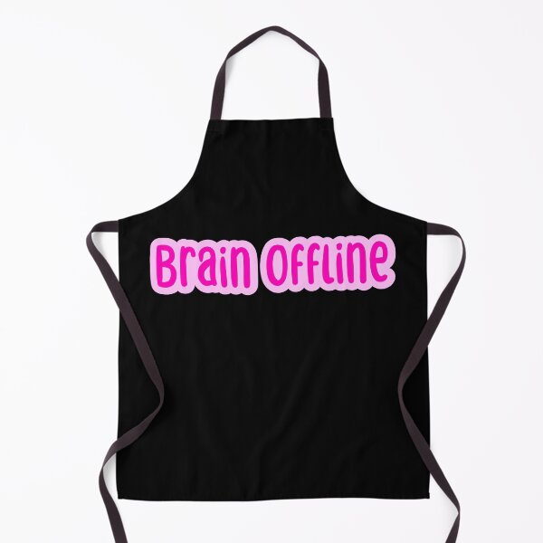 Item preview, Brain Offline, Pink Outline Typography designed and sold by Memes N Lore .