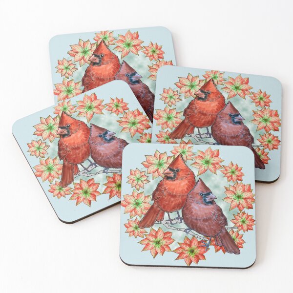 Item preview, Cardinals Poinsettias designed and sold by artmuvz.