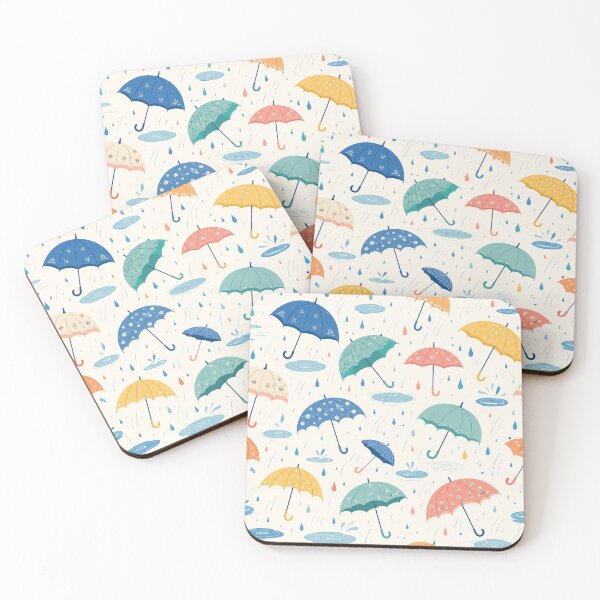 Item preview, Colorful Rainy Day Umbrella Pattern designed and sold by Kooyana04.