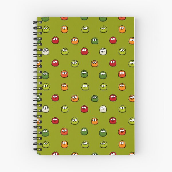 Artikelvorschau, Muster mit niedlichen, flauschigen Kreaturen – Verspieltes Rasterdesign mit Cartoonfiguren entworfen und verkauft von Grumpy-Bob.