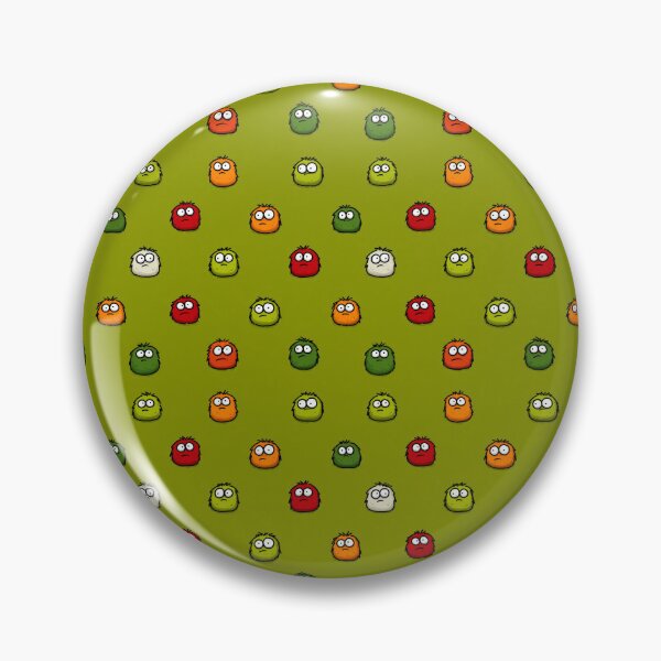 Item preview, Cute Fuzzy Creatures Pattern – Whimsical Cartoon Character Grid Design designed and sold by Grumpy-Bob.