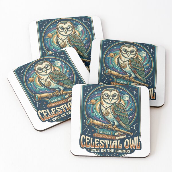 Item preview, Celestial Owl Eyes On The Cosmos Vintage Astronomy Astronomy Tee designed and sold by SivaStudios.