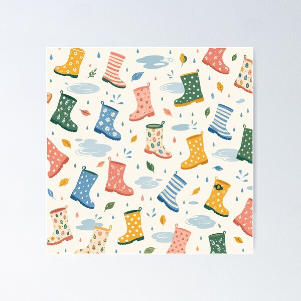 Item preview, Colorful Rainy Day Umbrella Pattern designed and sold by Kooyana04.