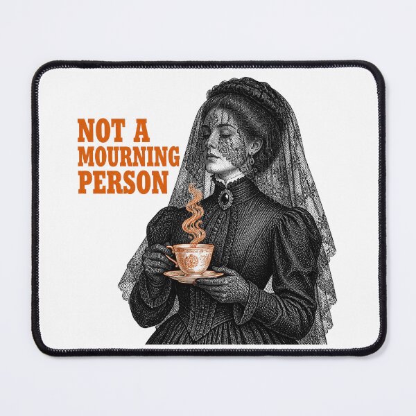 Item preview, Not A Mourning Person — Victorian Widow Coffee Goth Shirt designed and sold by Uglyandcute.
