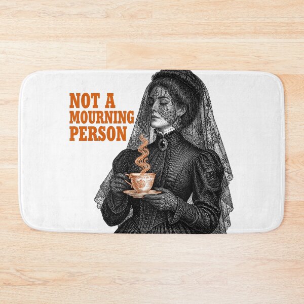 Item preview, Not A Mourning Person — Victorian Widow Coffee Goth Shirt designed and sold by Uglyandcute.