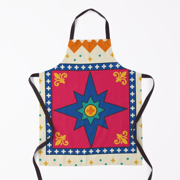 Item preview, Mexican Folk Christmas Star — Talavera Tile Estrella Papel Picado designed and sold by Planthem.
