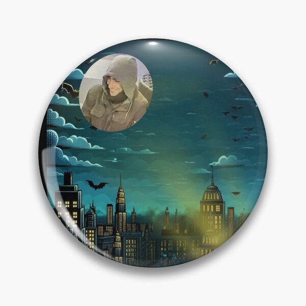 Artikelvorschau, Luigi Mangione Bat Signal Gotham City entworfen und verkauft von ICANTWithoutCOFFEE.