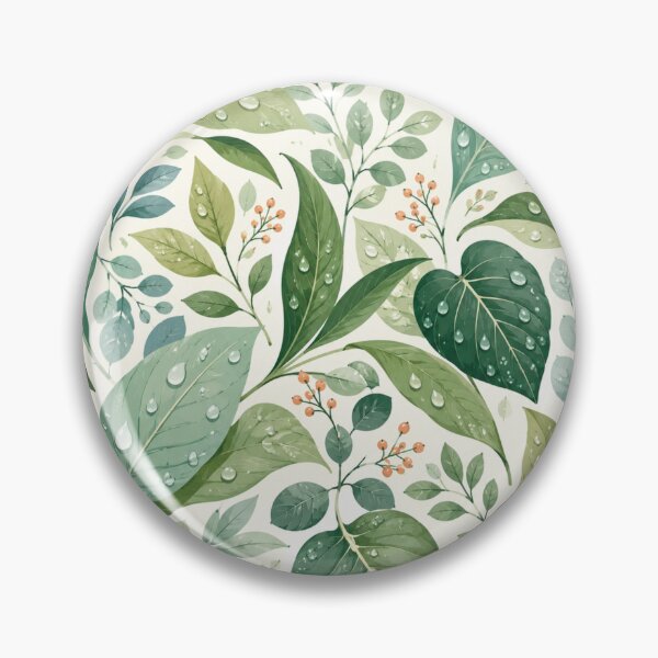 Item preview, Fresh Dewy Green Botanical Pattern designed and sold by Kooyana04.