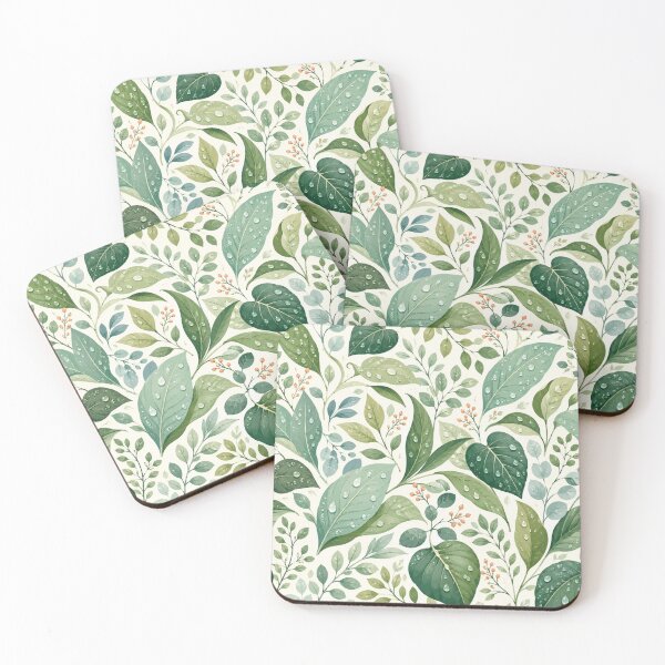 Item preview, Fresh Dewy Green Botanical Pattern designed and sold by Kooyana04.