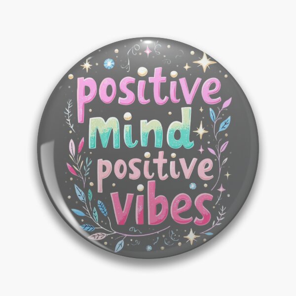 Item preview, Positive Mind Positive Vibes Cute Pastel Aesthetic Quote designed and sold by GlowAura7.