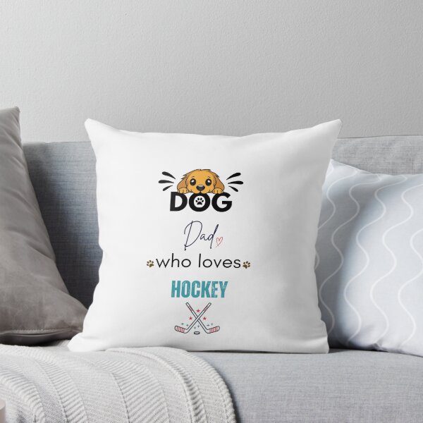 Item preview, Dog Dad Who Loves Hockey designed and sold by PawFitt.
