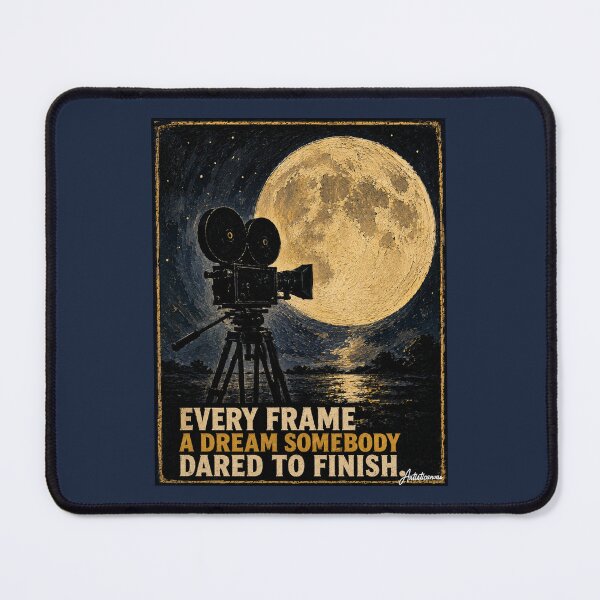 Item preview, Vintage Camera Aimed at the Moon Minimalist Night Cinema Art designed and sold by Artisticanvas.