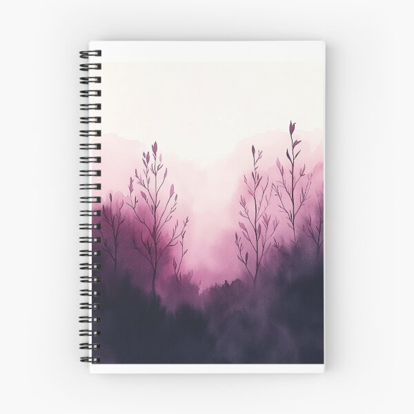 Item preview, Lined watercolor forest  designed and sold by Brains3Coffee.