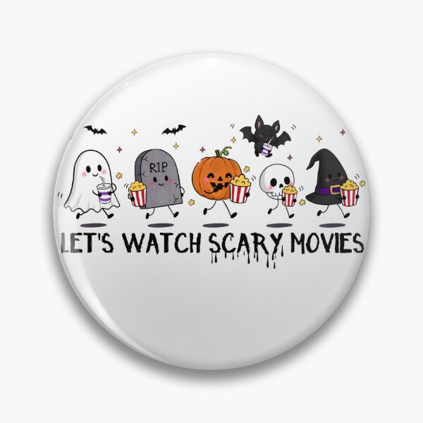 Item preview, Let’s Watch Scary Movies, Spooky Cute Halloween Crew designed and sold by Chelsealuv Krigbaum.