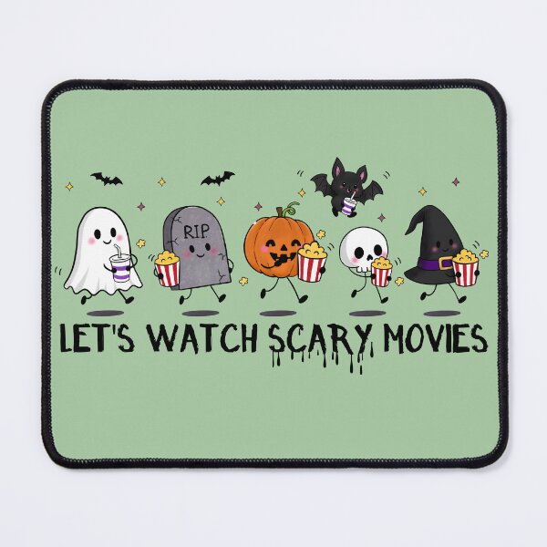 Item preview, Let’s Watch Scary Movies, Spooky Cute Halloween Crew designed and sold by Chelsealuv Krigbaum.